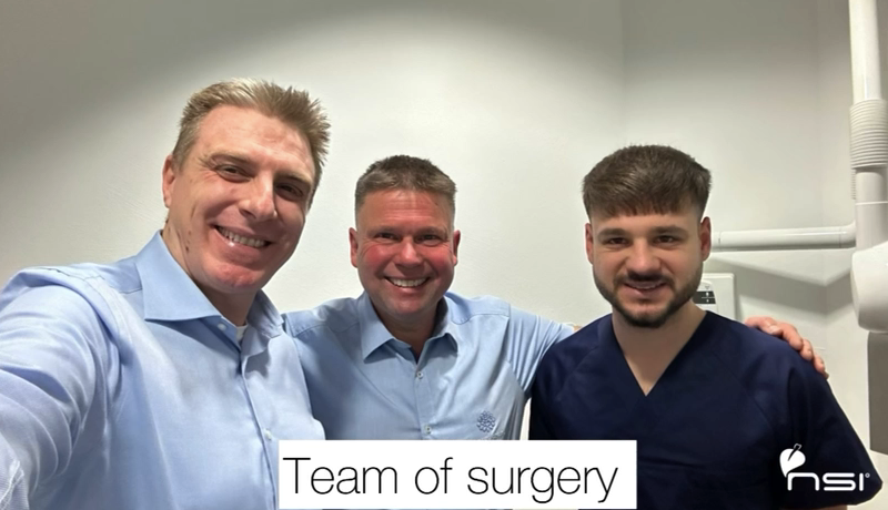 NSI Founder with the surgical team